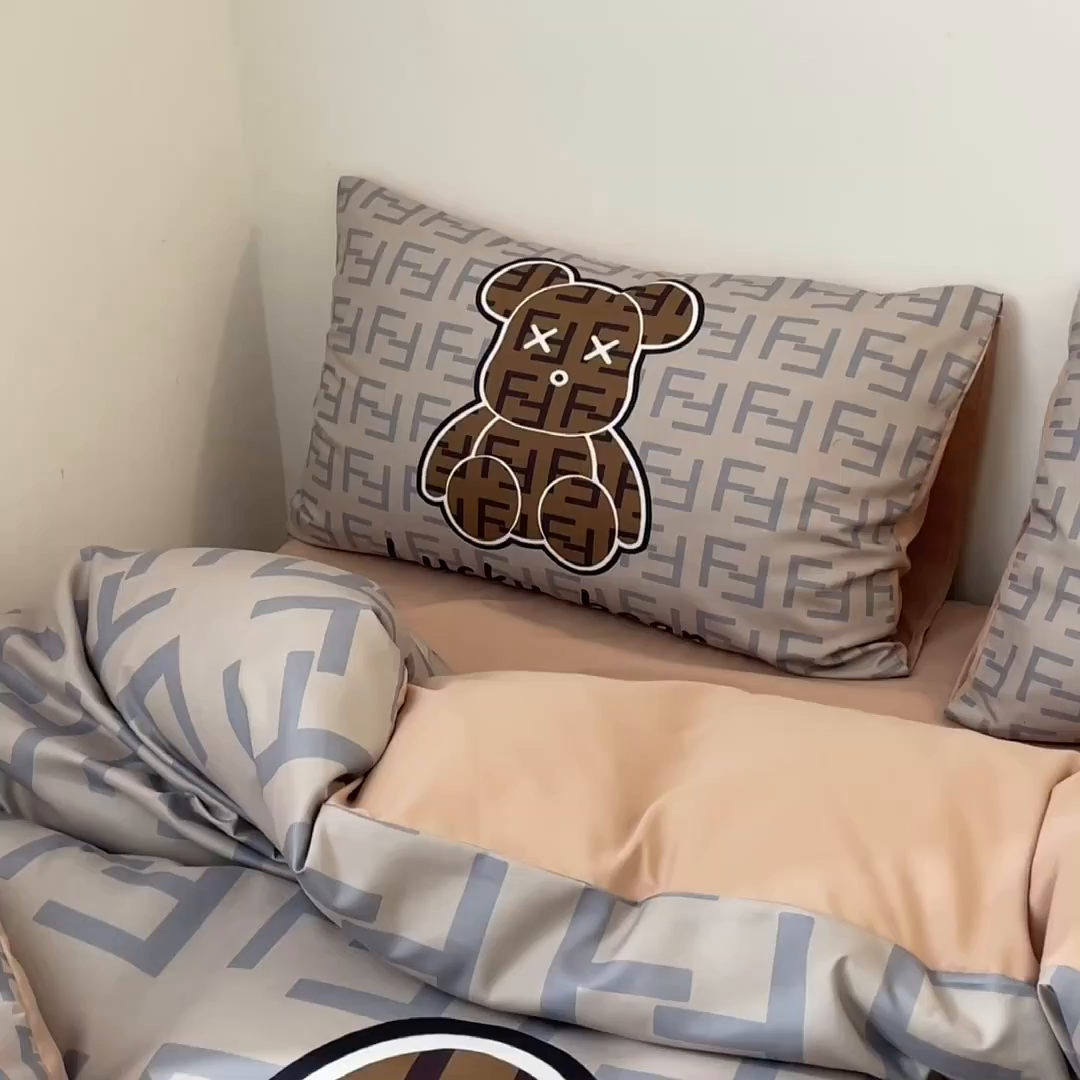 91家纺网 家纺一手货源 找家纺 摩卡（乐趣） 2025新款现代简约网红款四季棉四件套 咔芬