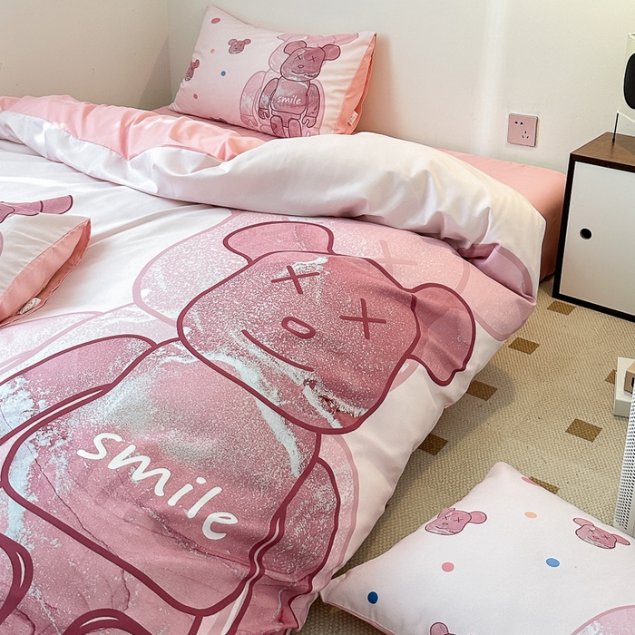 91家纺网 家纺一手货源 找家纺 摩卡（乐趣） 2025新款现代简约网红款四季棉四件套 流沙