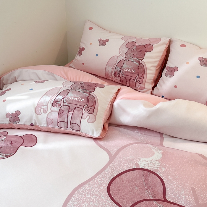 91家纺网 家纺一手货源 找家纺 摩卡（乐趣） 2025新款现代简约网红款四季棉四件套 流沙