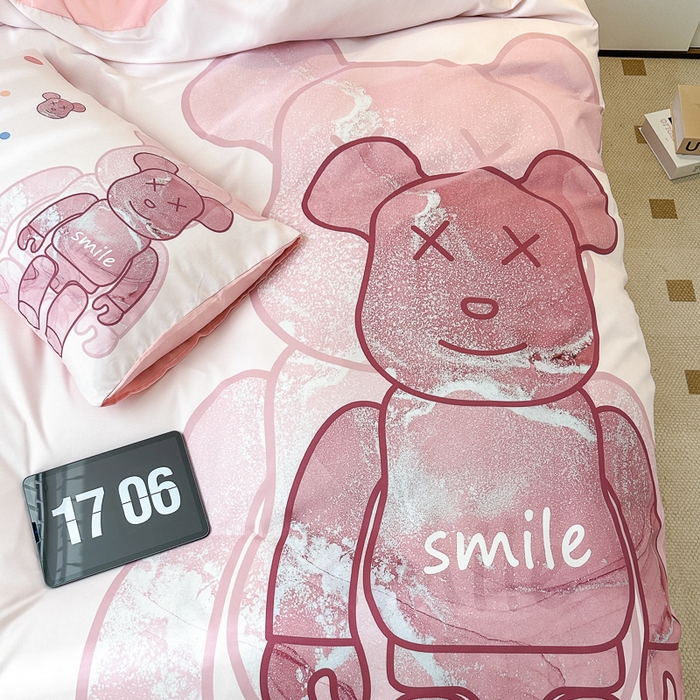 91家纺网 家纺一手货源 找家纺 摩卡（乐趣） 2025新款现代简约网红款四季棉四件套 流沙