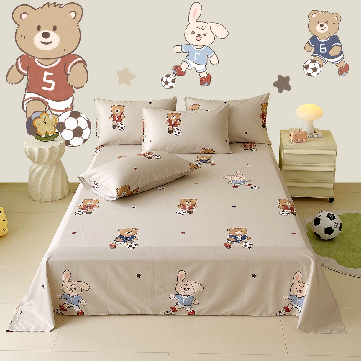 91家纺网 家纺一手货源 找家纺 （总）金鑫汇家纺 2025新款A类全棉纯棉印花大床图单床单 床单单件