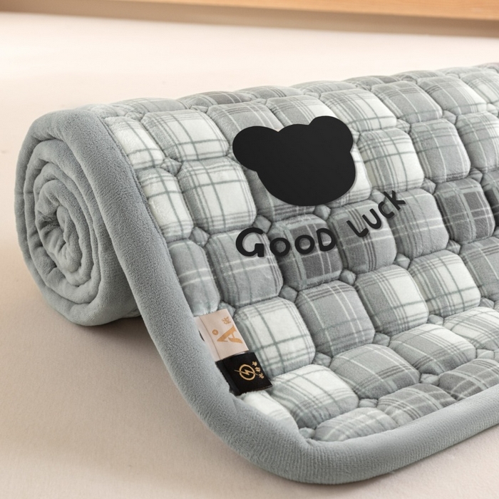 91家纺网 家纺一手货源 找家纺 爱屋及屋 2025新款无印风牛奶绒床护垫-学生床 牛奶绒- 光年灰