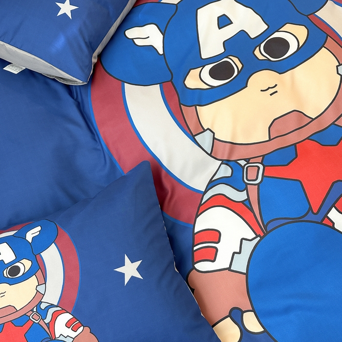 91家纺网 家纺一手货源 找家纺 摩卡（乐趣） 2025新款现代简约网红款四季棉四件套 萌熊队长