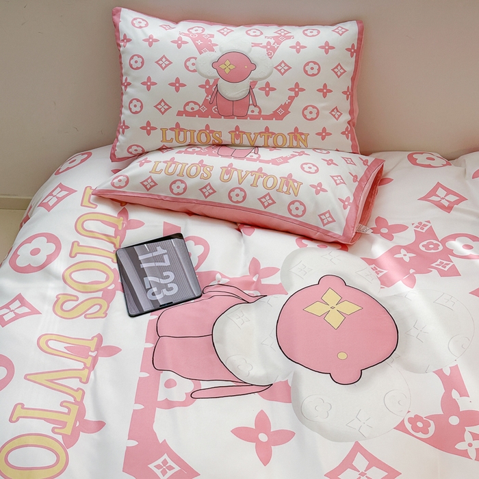 91家纺网 家纺一手货源 找家纺 摩卡（乐趣） 2025新款现代简约网红款四季棉四件套 太阳花粉