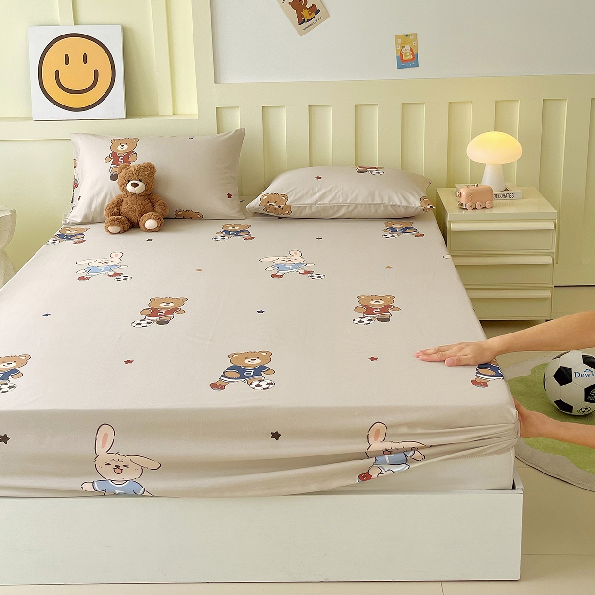 91家纺网 家纺一手货源 找家纺 （总）金鑫汇家纺 2025新款A类全棉纯棉印花大床图单床笠 床笠单件