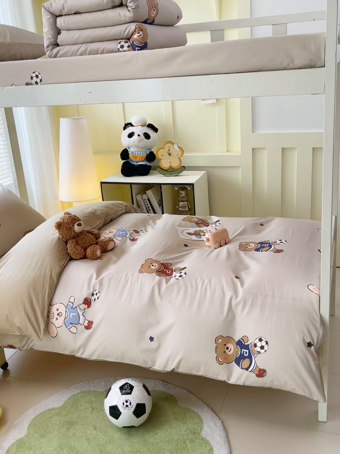 91家纺网 家纺一手货源 找家纺 （总）金鑫汇家纺 2025新款A类全棉纯棉印花学生床宿舍上下铺三件套