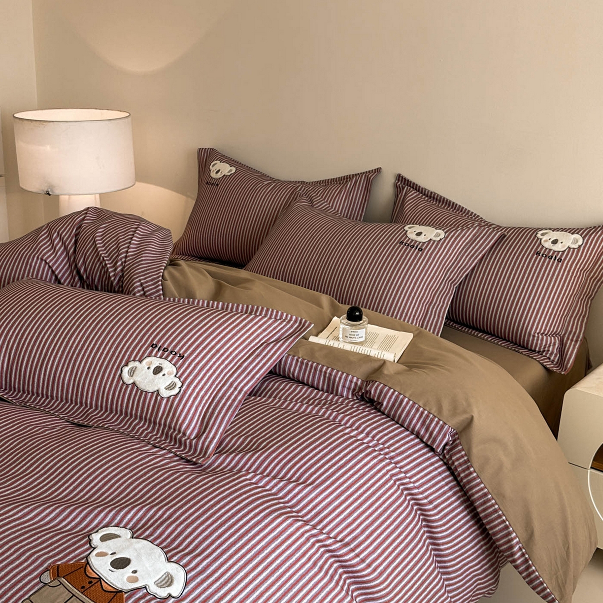 91家纺网 家纺一手货源 找家纺 （总）禾时 2025新款全棉磨毛卡通刺绣四件套