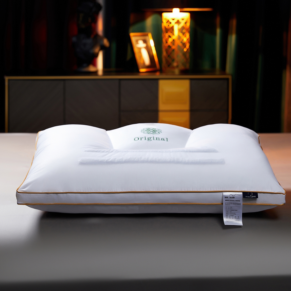 91家纺网 家纺一手货源 找家纺 （总）鼎晟纺 2025新款原初生态抗菌决明子枕枕头枕芯