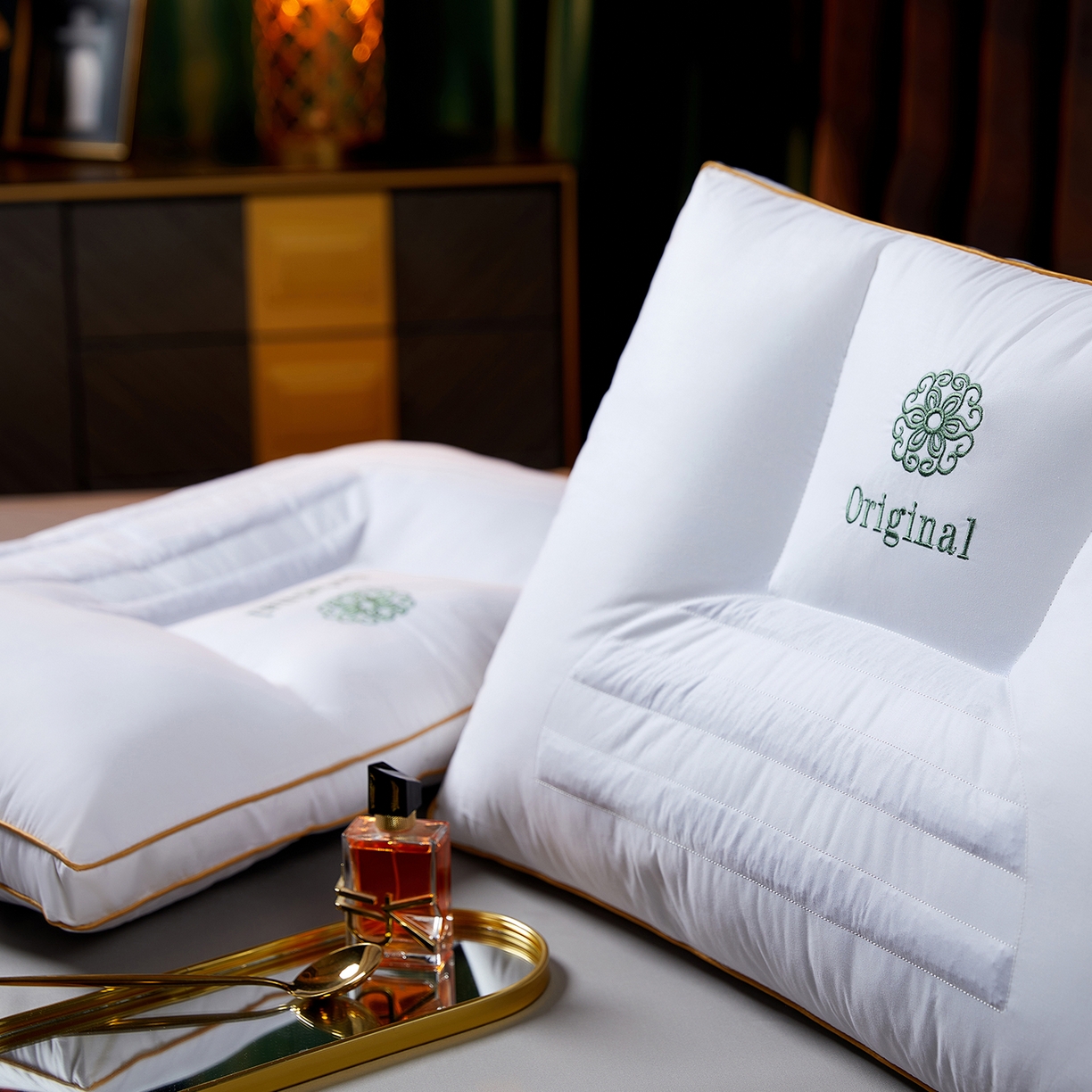 91家纺网 家纺一手货源 找家纺 （总）鼎晟纺 2025新款原初生态抗菌决明子枕枕头枕芯