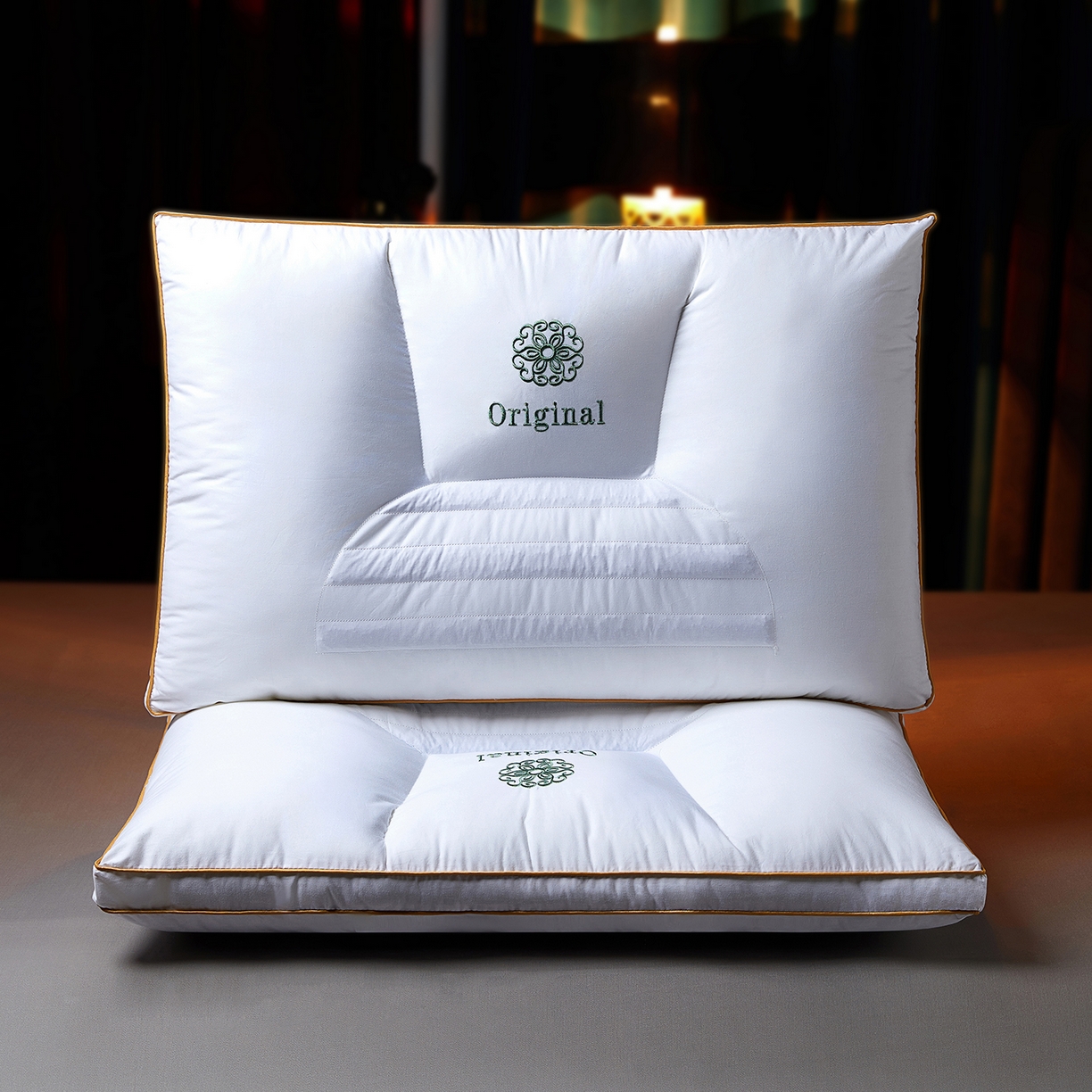 91家纺网 家纺一手货源 找家纺 （总）鼎晟纺 2025新款原初生态抗菌决明子枕枕头枕芯