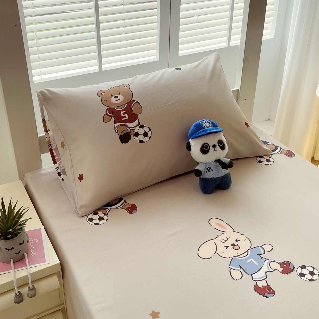 91家纺网 家纺一手货源 找家纺 （总）金鑫汇家纺 2025新款A类全棉纯棉印花学生床单品床单 床单单件