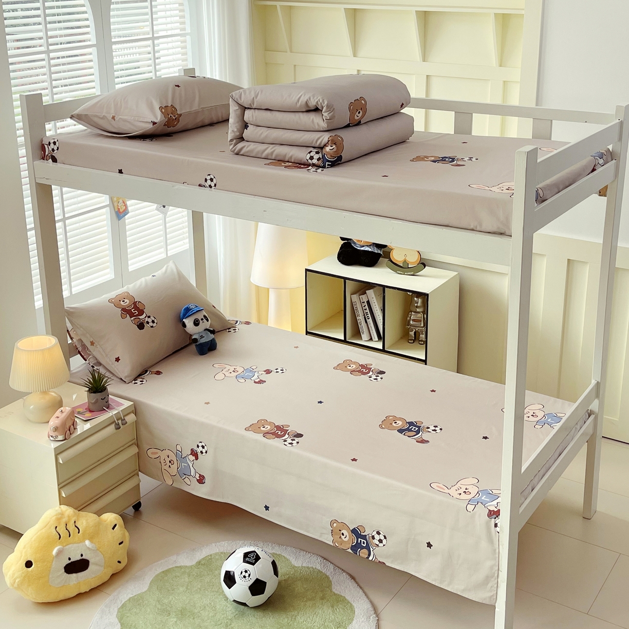 91家纺网 家纺一手货源 找家纺 （总）金鑫汇家纺 2025新款A类全棉纯棉印花学生床单品床单 床单单件