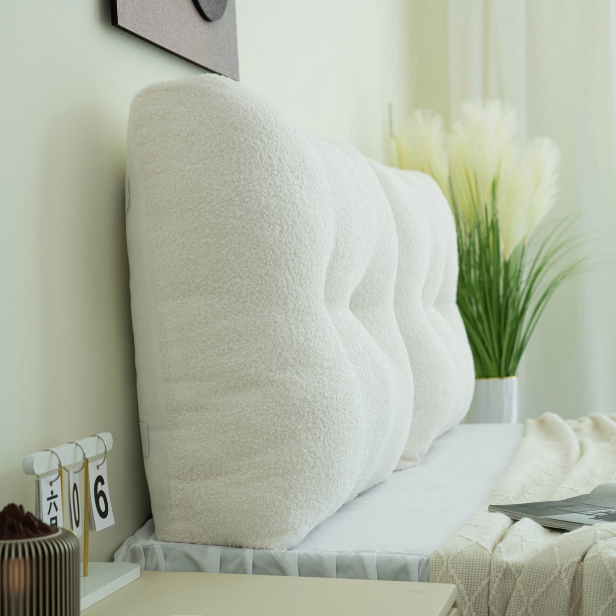 91家纺网 家纺一手货源 找家纺 （总）美达人 2025新款泰迪毛面包组合款靠垫靠背