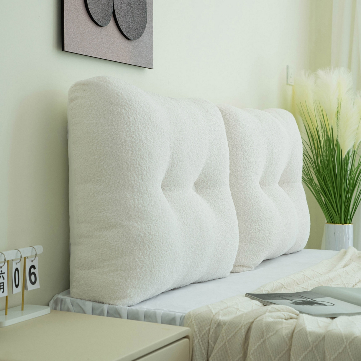 91家纺网 家纺一手货源 找家纺 （总）美达人 2025新款泰迪毛面包组合款靠垫靠背