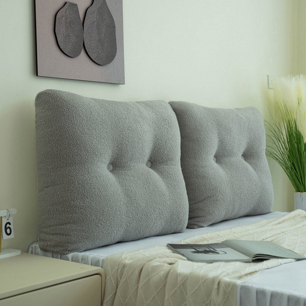 91家纺网 家纺一手货源 找家纺 （总）美达人 2025新款泰迪毛面包组合款靠垫靠背