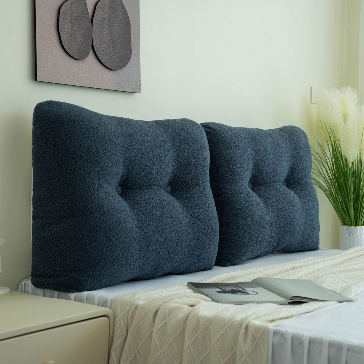 91家纺网 家纺一手货源 找家纺 （总）美达人 2025新款泰迪毛面包组合款靠垫靠背