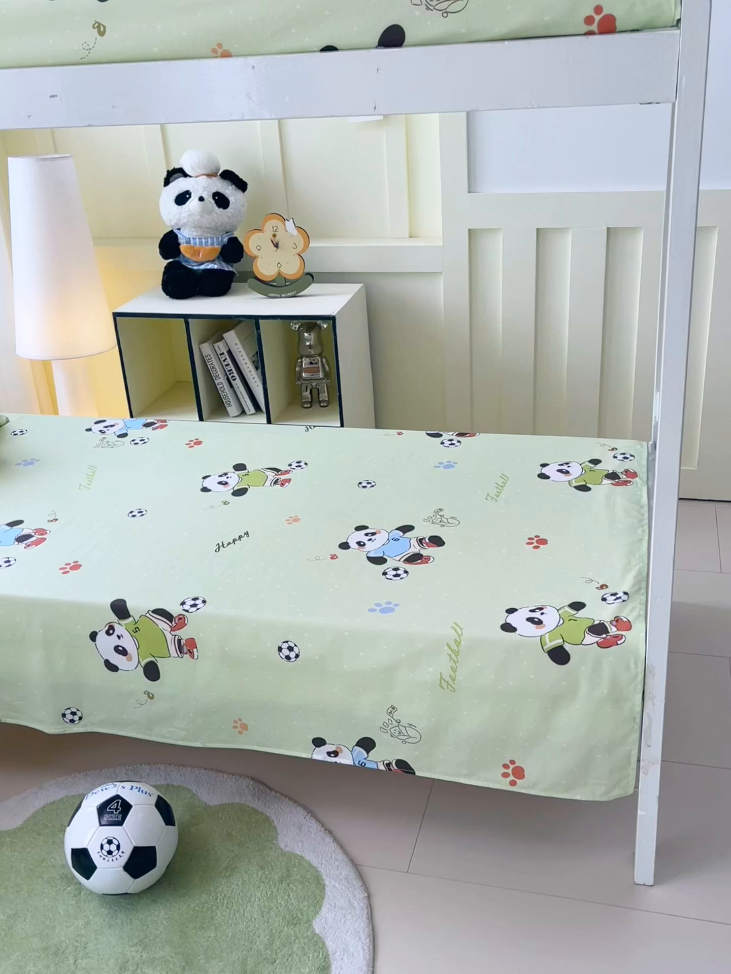 91家纺网 家纺一手货源 找家纺 金鑫汇家纺 2025新款A类全棉纯棉印花学生床单品床单 床单单件 足球争霸赛·绿