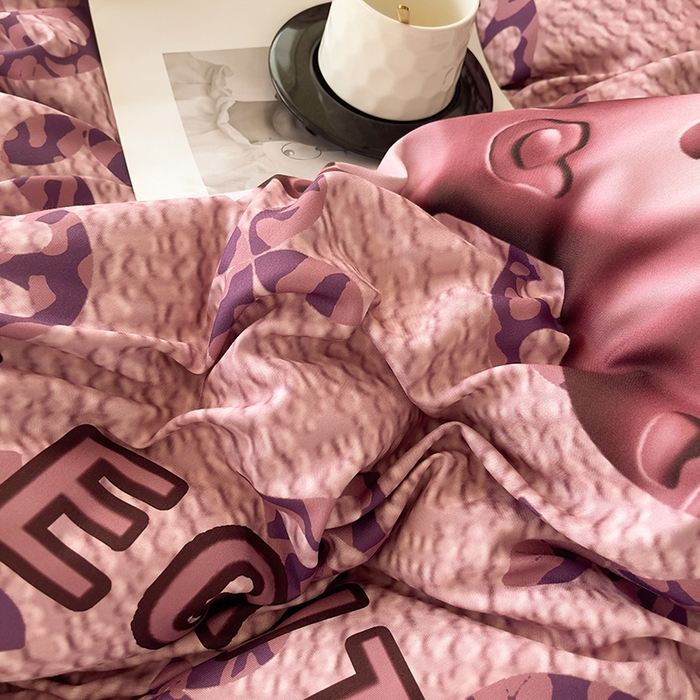 91家纺网 家纺一手货源 找家纺 （总）摩卡（乐趣） 2025秋冬新品网红款水洗棉四季款四件套