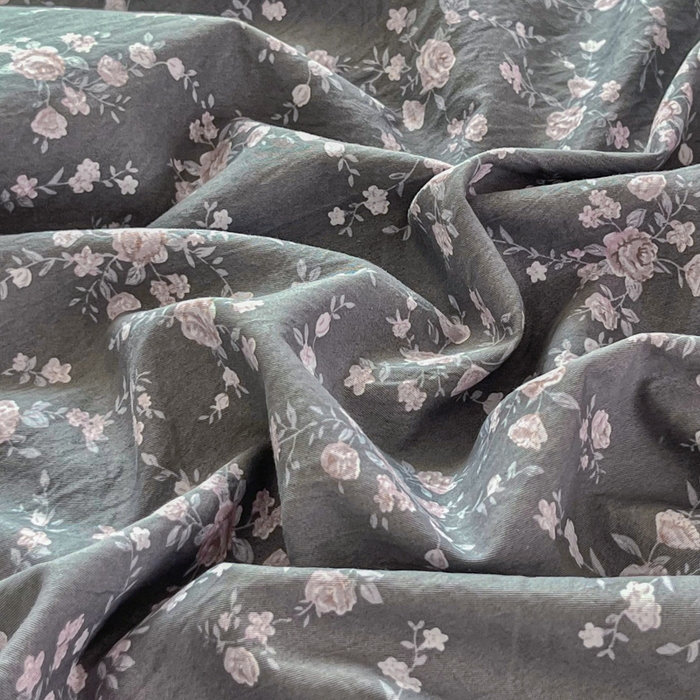 91家纺网 家纺一手货源 找家纺 斯卡诺家纺 2025秋冬法式花边古法水洗棉云感棉床盖四件套花边被套床单款 满天星-花边款