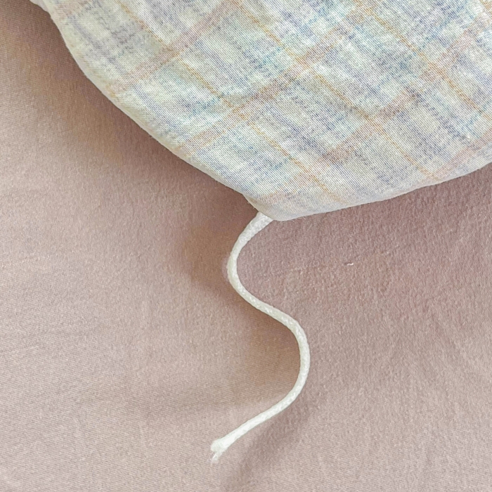 91家纺网 家纺一手货源 找家纺 斯卡诺家纺 2025秋冬法式花边古法水洗棉云感棉床盖四件套花边被套床单款 樱桃小格-花边款