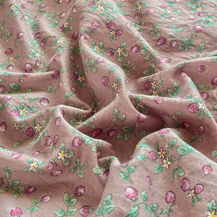 91家纺网 家纺一手货源 找家纺 斯卡诺家纺 2025秋冬法式花边古法水洗棉云感棉床盖四件套花边被套床单款 樱桃季-花边款