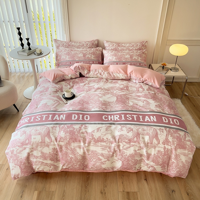 摩卡（乐趣） 2025秋冬新品网红款水洗棉四季款四件套 梦幻粉