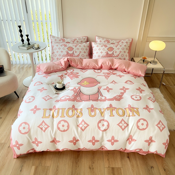 摩卡（乐趣） 2025秋冬新品网红款水洗棉四季款四件套 太阳花粉