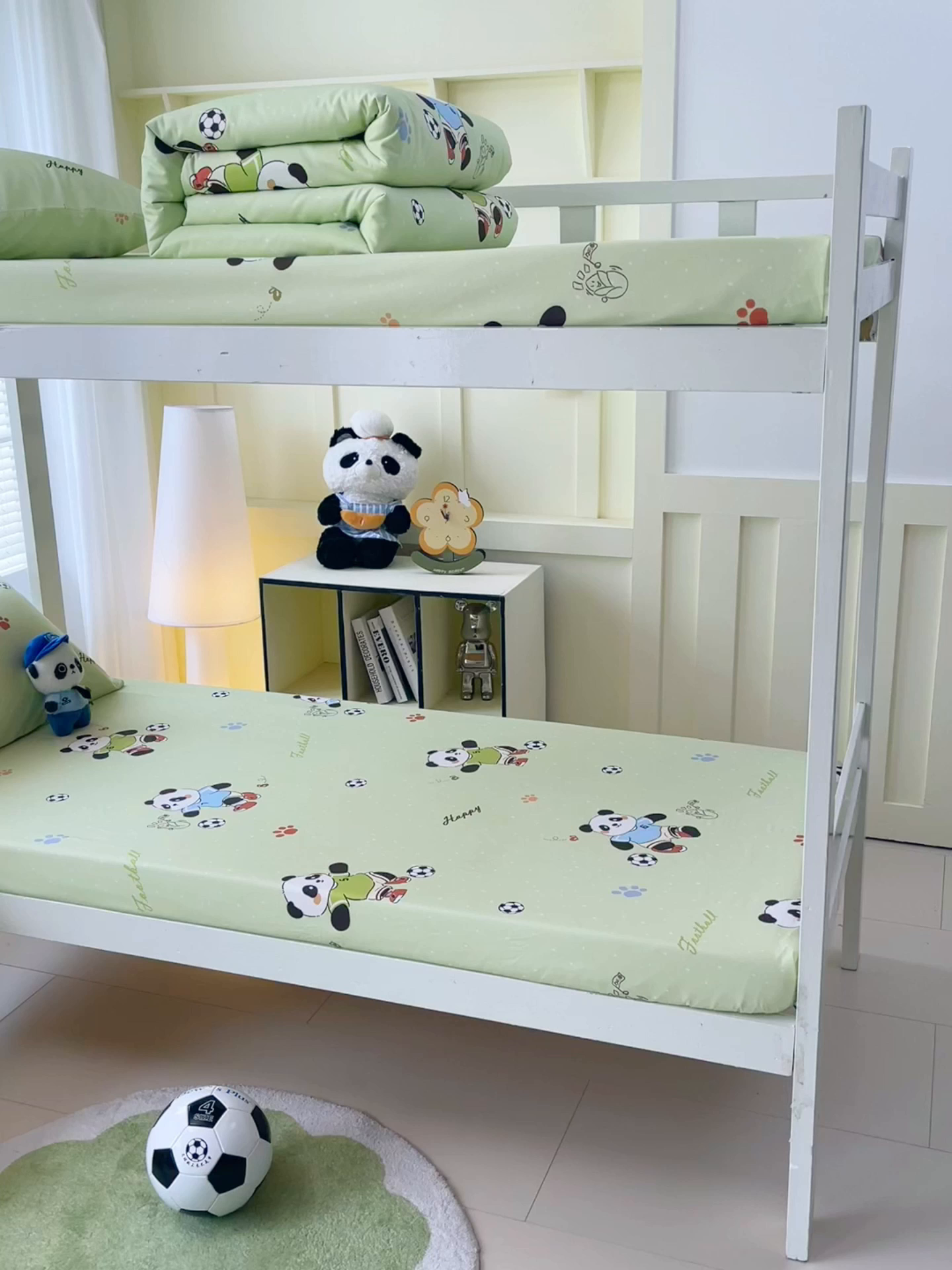 91家纺网 家纺一手货源 找家纺 金鑫汇家纺 2025新款A类全棉纯棉印花学生床单品床笠 床笠单件 足球争霸赛·绿