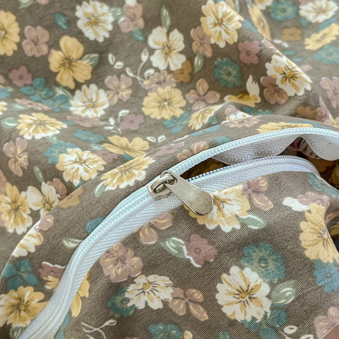 91家纺网 家纺一手货源 找家纺 斯卡诺家纺 2026爆款古法水洗仿棉四件套韩国小布袋五件套（高克重斜纹加厚） 花镜