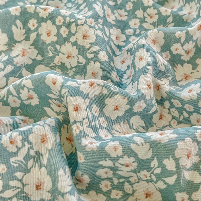 91家纺网 家纺一手货源 找家纺 斯卡诺家纺 2026爆款古法水洗仿棉四件套韩国小布袋五件套（高克重斜纹加厚） 雨沫