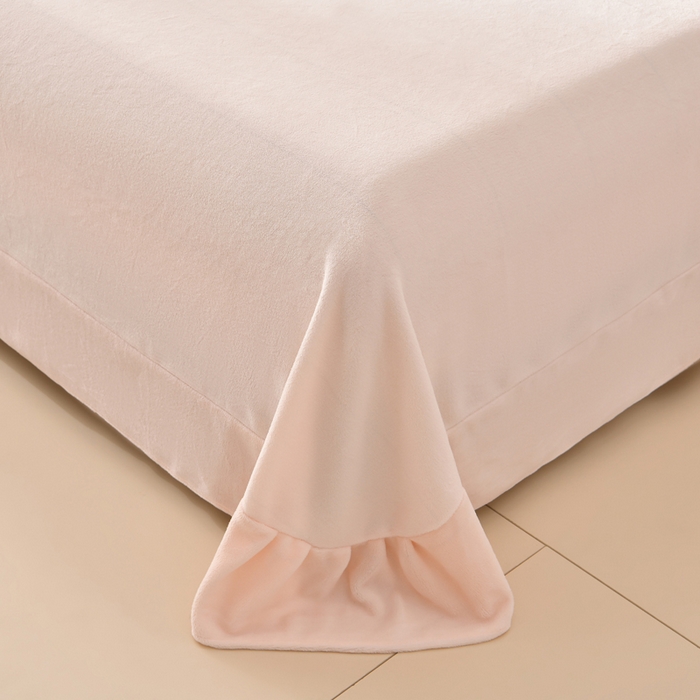 91家纺网 家纺一手货源 找家纺 （总）畅畅家纺 2025新款加厚9斤毛巾绣韩式花边牛奶绒床单四件套