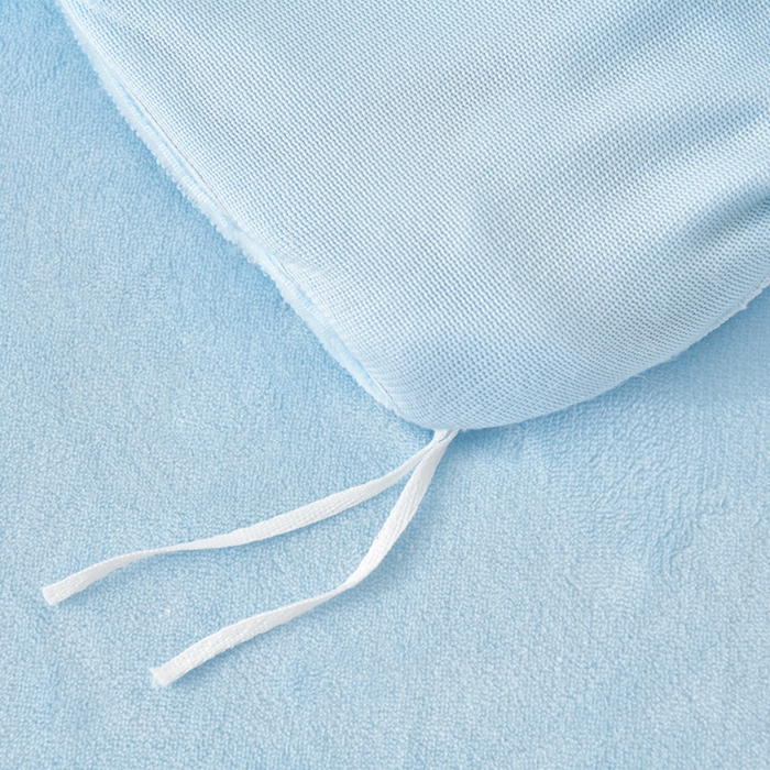 91家纺网 家纺一手货源 找家纺 畅畅家纺 2025新款加厚9斤毛巾绣韩式花边牛奶绒床单四件套 蝴蝶-天空蓝