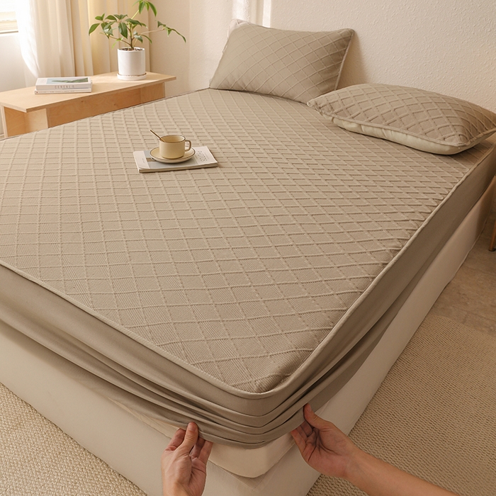 91家纺网 家纺一手货源 找家纺 （总）大元 2025新款A类零压云棉空气层夹棉床笠单品床笠床笠单件