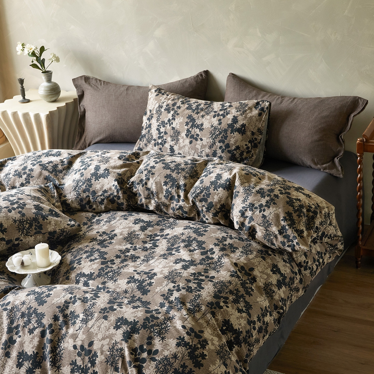 91家纺网 家纺一手货源 找家纺 怡家居 2025新款全棉纯棉加厚印花磨毛四件套 旧年