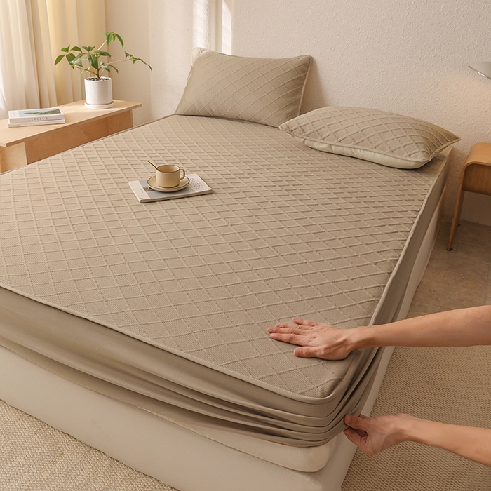 91家纺网 家纺一手货源 找家纺 （总）大元 2025新款A类零压云棉空气层夹棉床笠单品床笠床笠单件