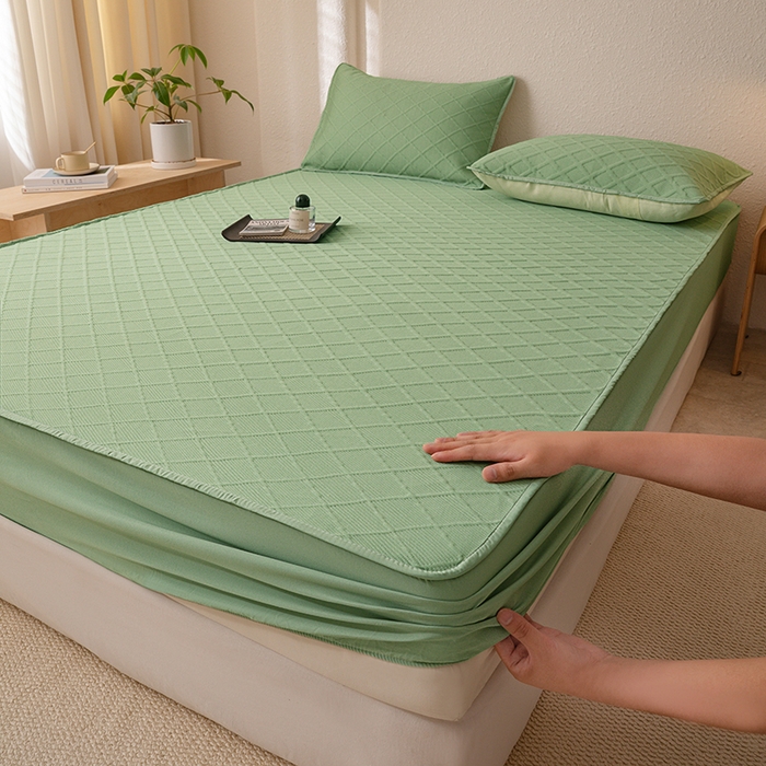 91家纺网 家纺一手货源 找家纺 （总）大元 2025新款A类零压云棉空气层夹棉床笠单品床笠床笠单件