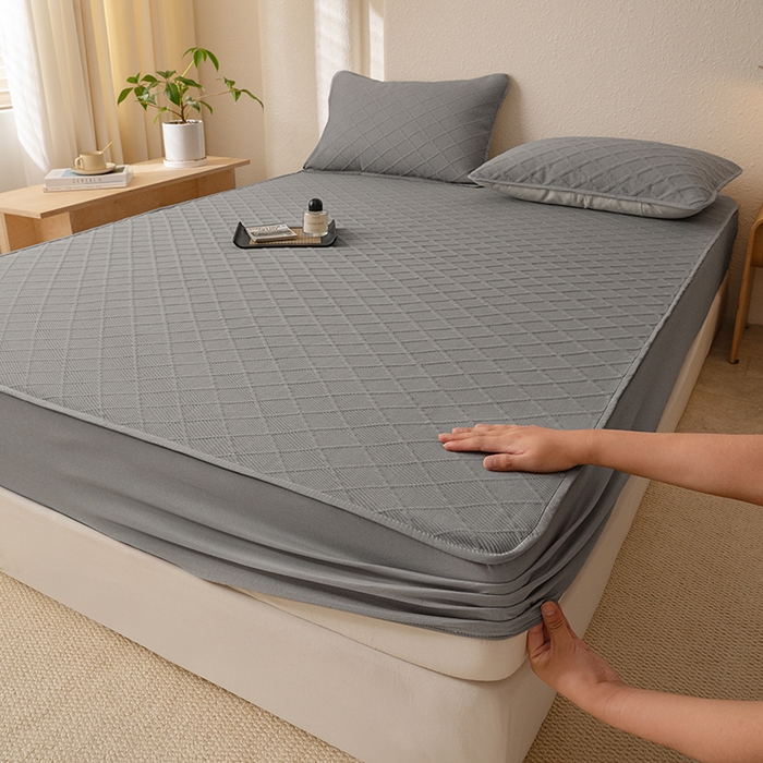 91家纺网 家纺一手货源 找家纺 （总）大元 2025新款A类零压云棉空气层夹棉床笠单品床笠床笠单件