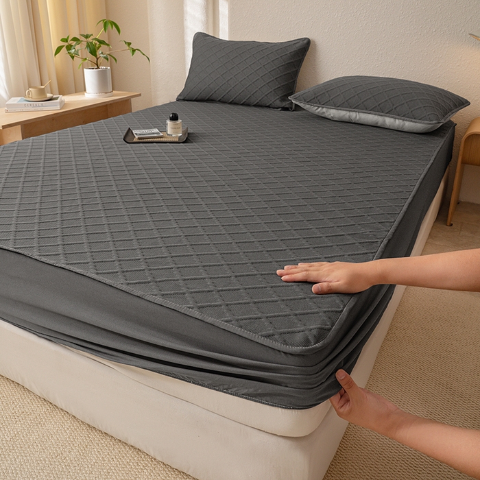 91家纺网 家纺一手货源 找家纺 （总）大元 2025新款A类零压云棉空气层夹棉床笠单品床笠床笠单件