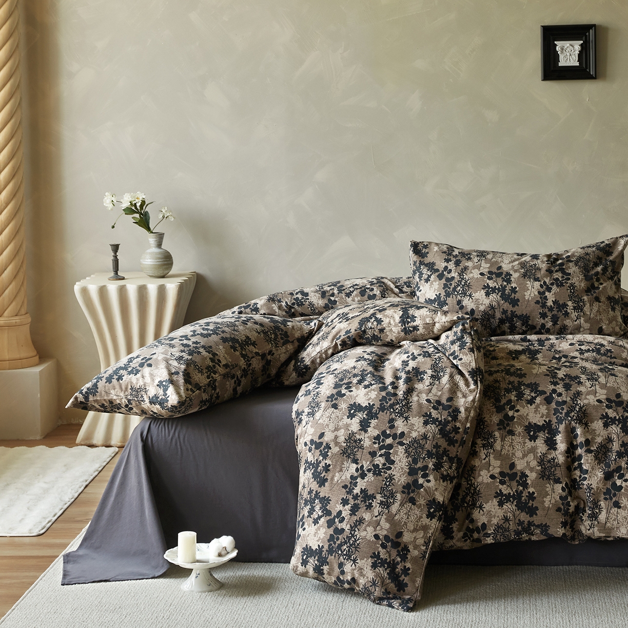 91家纺网 家纺一手货源 找家纺 怡家居 2025新款全棉纯棉加厚印花磨毛四件套 旧年