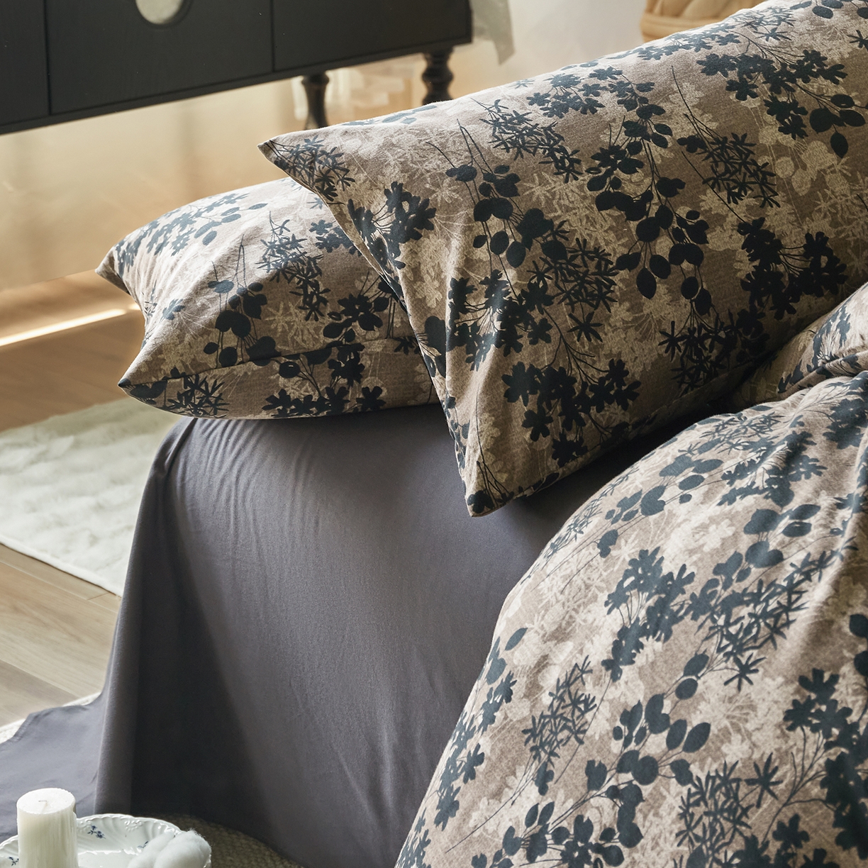 91家纺网 家纺一手货源 找家纺 怡家居 2025新款全棉纯棉加厚印花磨毛四件套 旧年