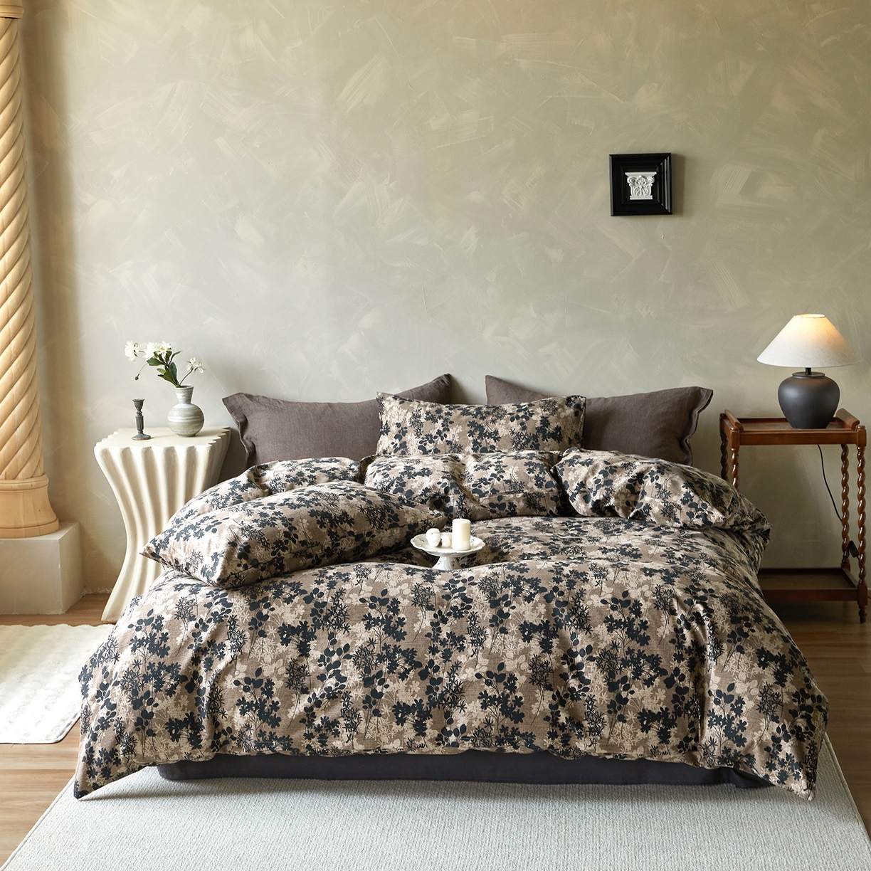 91家纺网 家纺一手货源 找家纺 怡家居 2025新款全棉纯棉加厚印花磨毛四件套 旧年