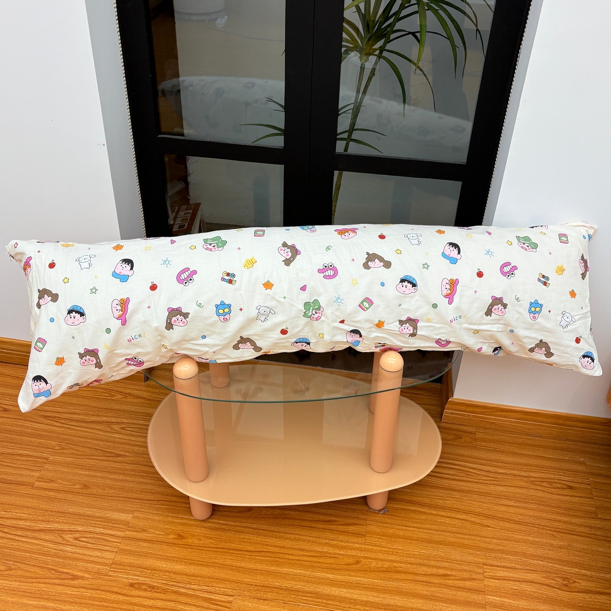 91家纺网 家纺一手货源 找家纺 （总）花西夫人 2023新款13372全棉印花长枕套双人枕头情侣枕芯