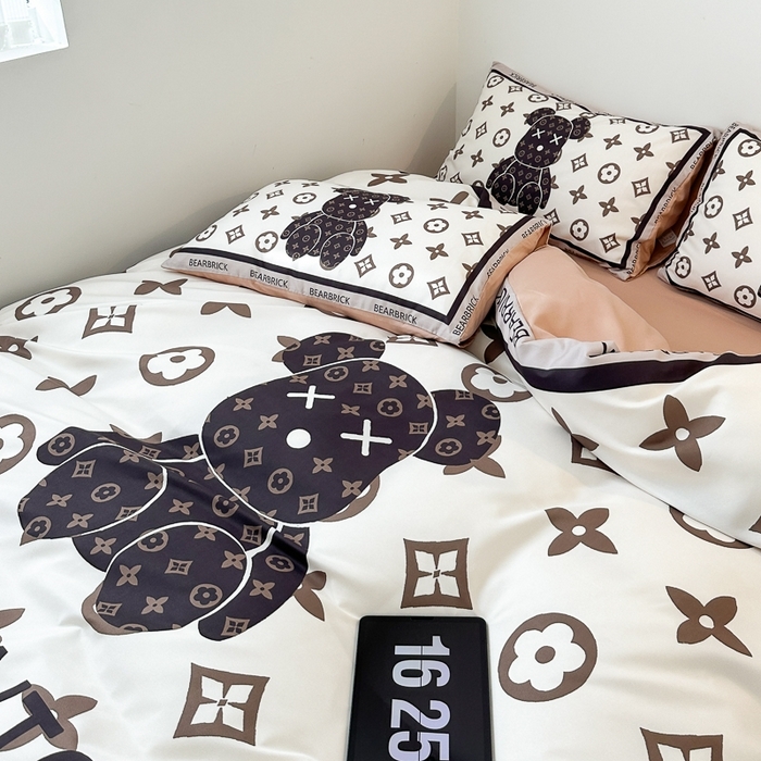 91家纺网 家纺一手货源 找家纺 （总）摩卡（乐趣） 2025新款现代简约网红款四季棉四件套