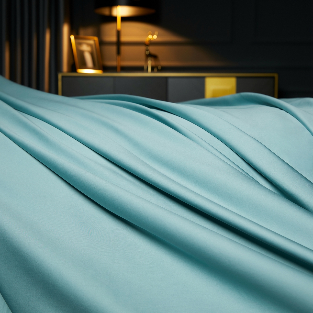 91家纺网 家纺一手货源 找家纺 米多多 2025新款CR天雪工艺100支长绒棉纯棉刺绣宽边四件套 薄荷绿