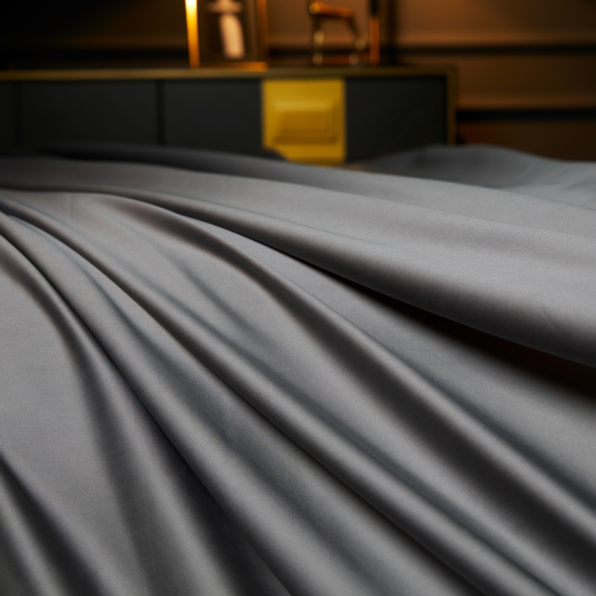 91家纺网 家纺一手货源 找家纺 米多多 2025新款CR天雪工艺100支长绒棉纯棉刺绣宽边四件套 布鲁灰