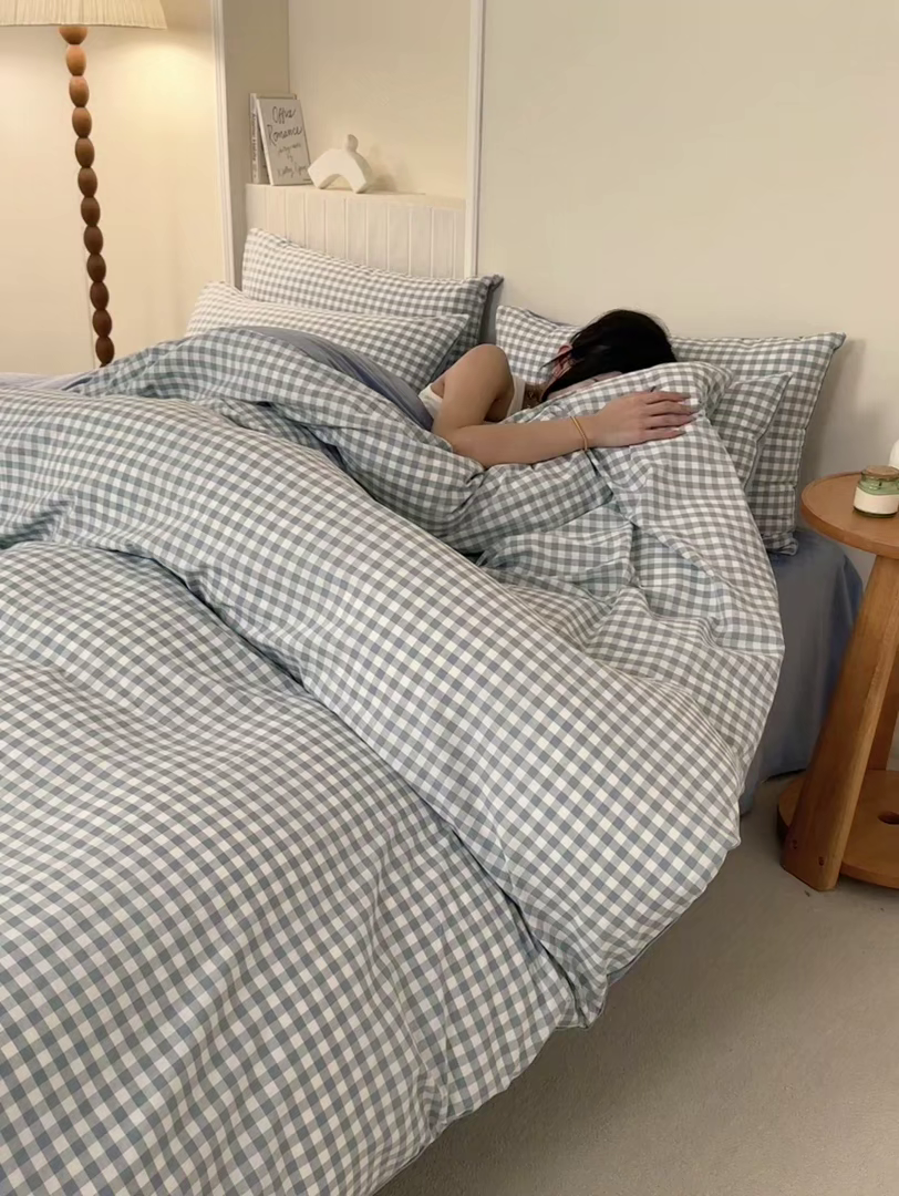 91家纺网 家纺一手货源 找家纺 （总）雯雨家纺 全棉纯棉加牛奶绒宝宝绒一面棉一面绒四件套