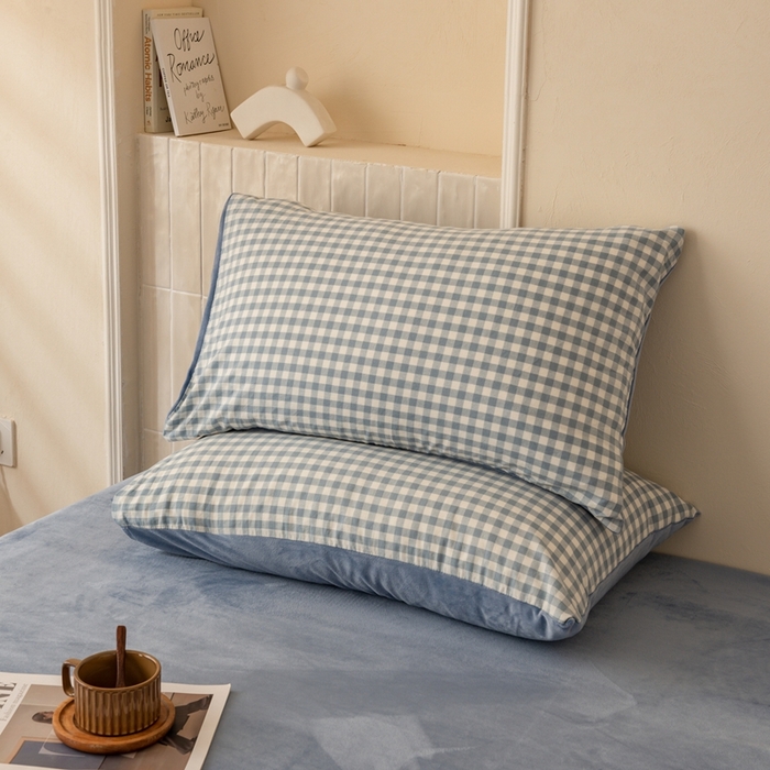 91家纺网 家纺一手货源 找家纺 （总）雯雨家纺 全棉纯棉加牛奶绒宝宝绒一面棉一面绒四件套