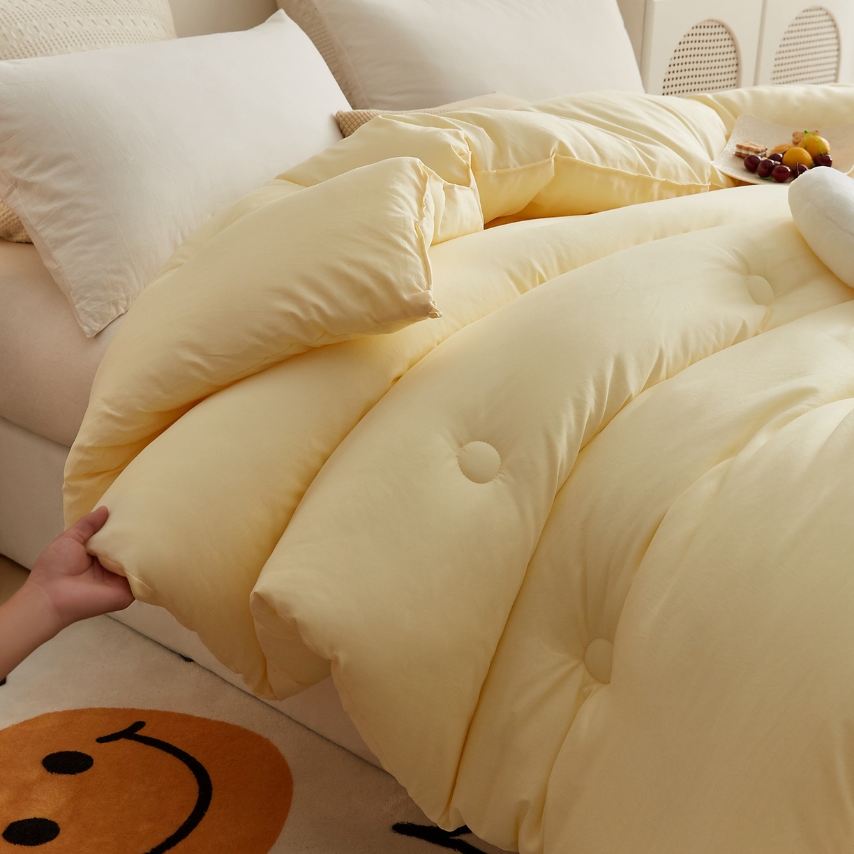 91家纺网 家纺一手货源 找家纺 （总）品乐家纺 2025新款A类云朵棉熊猫宝贝冬被被子被芯