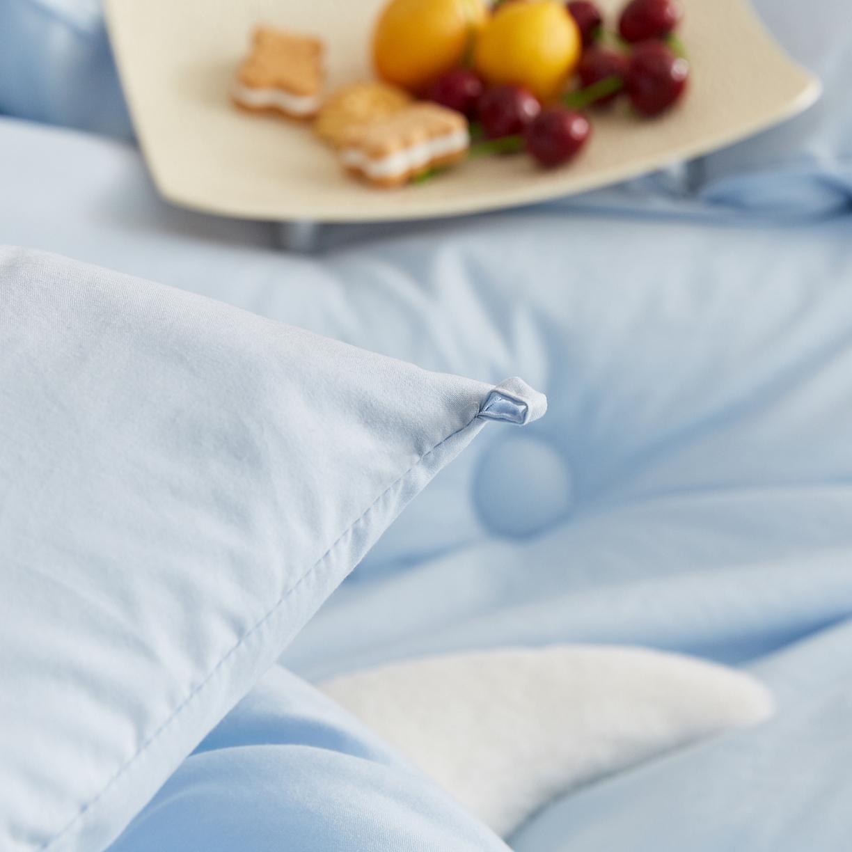 91家纺网 家纺一手货源 找家纺 品乐家纺 2025新款A类云朵棉熊猫宝贝冬被被子被芯 熊猫宝贝-浅蓝