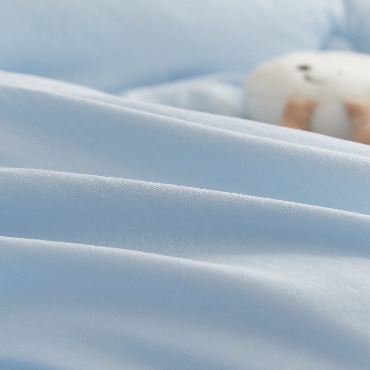 91家纺网 家纺一手货源 找家纺 品乐家纺 2025新款A类云朵棉熊猫宝贝冬被被子被芯 熊猫宝贝-浅蓝